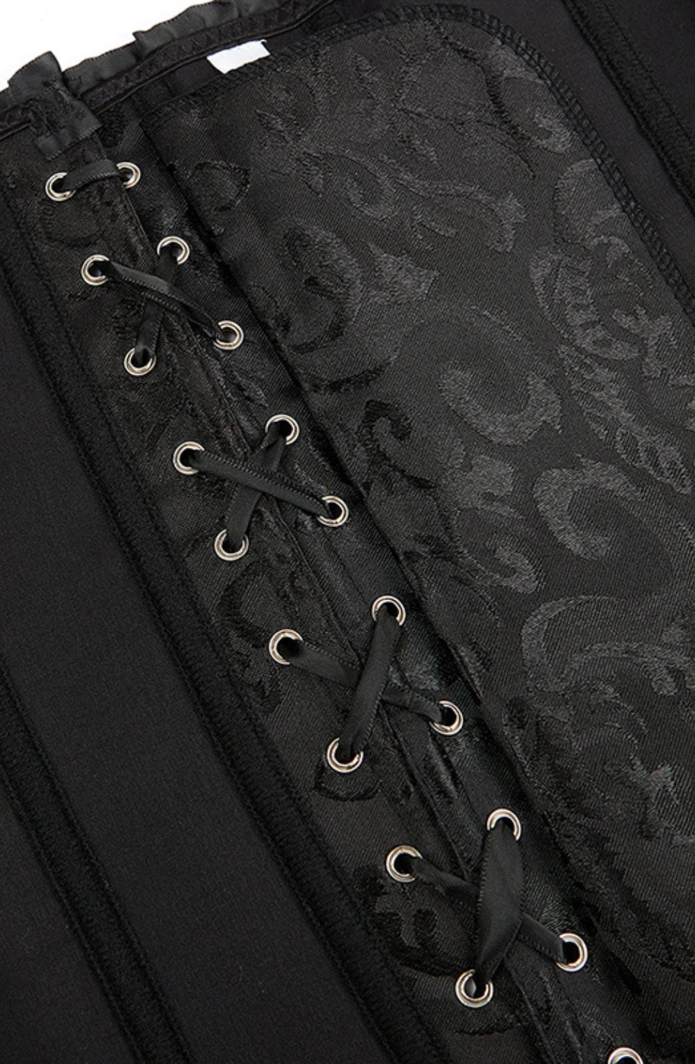 YesX YX886 Stunning Black Borcade Corset Up to 5XL