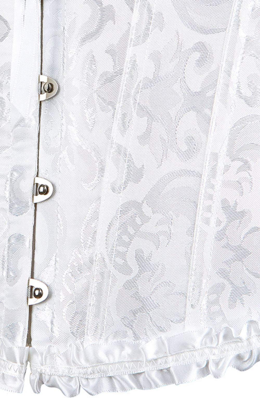 YesX YX887 Elegant White Brocade Corset up to 2XL